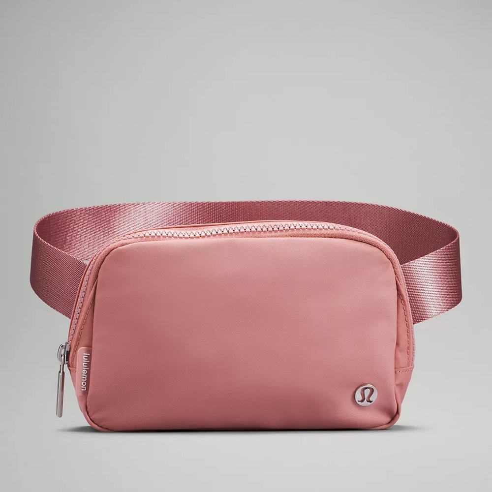 lululemon belt bag in pink pastel with extended strap tiktok famous bag sold out